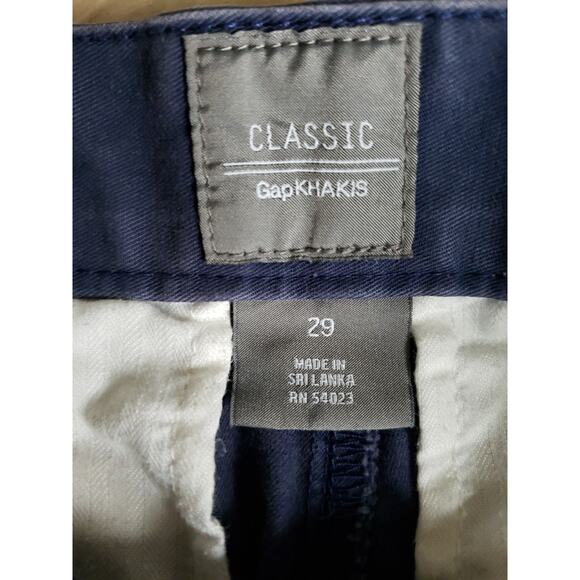 GAP Shorts Lot Mens 29 3pc Stripe Navy Blue Grey Khaki Chino Cotton Summer Set - Picture 15 of 15